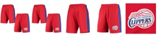 Mitchell & Ness Men's Red LA Clippers Hardwood Classics Swingman Shorts